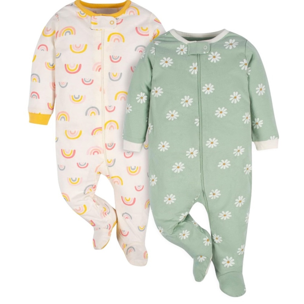 Gerber baby-girls 2-pack Sleep 'N Play Size 3-6 Months